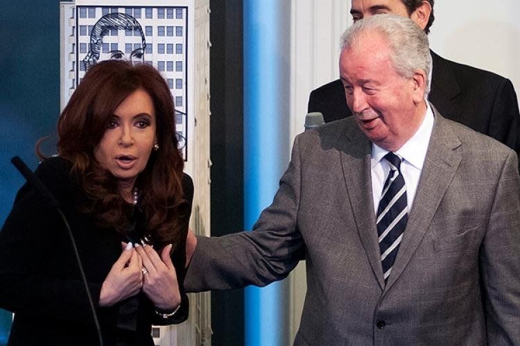 Cristina Fernández y Julio Grondona.