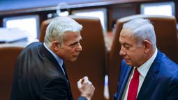 Fuerte cruce entre Yair Lapid y Benjamin Netanyahu.
