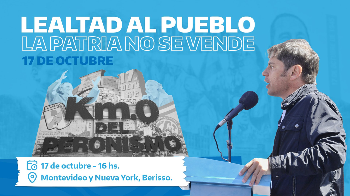 Axel Kicillof protagonizó un acto multitudinario en Berisso y defendió la inocencia de Cristina Kirchner