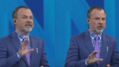 C5N: Gustavo Sylvestre como loco contra Javier Milei