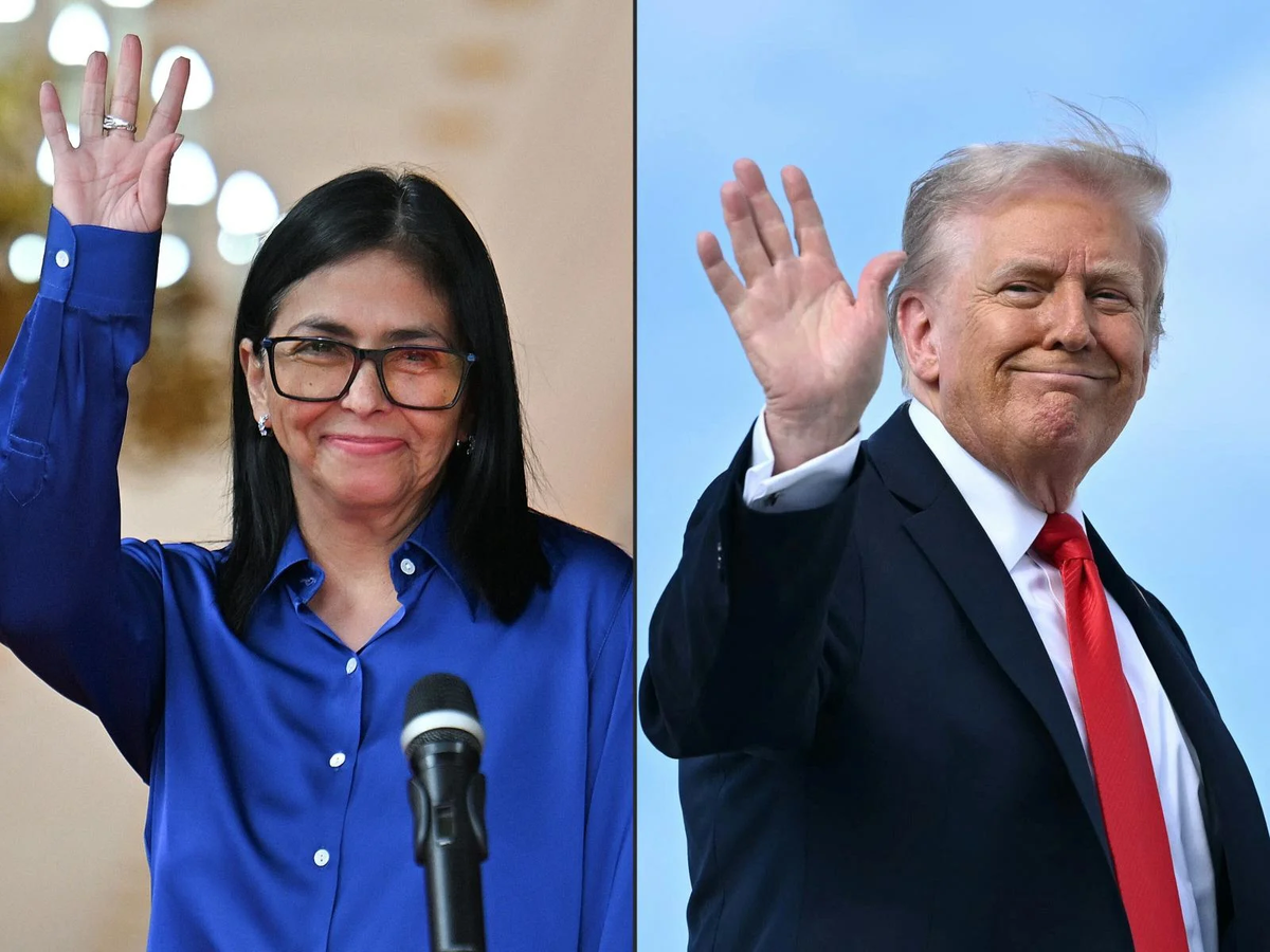 Delcy Rodríguez y Donald Trump Delcy Rodríguez y Donald Trump
