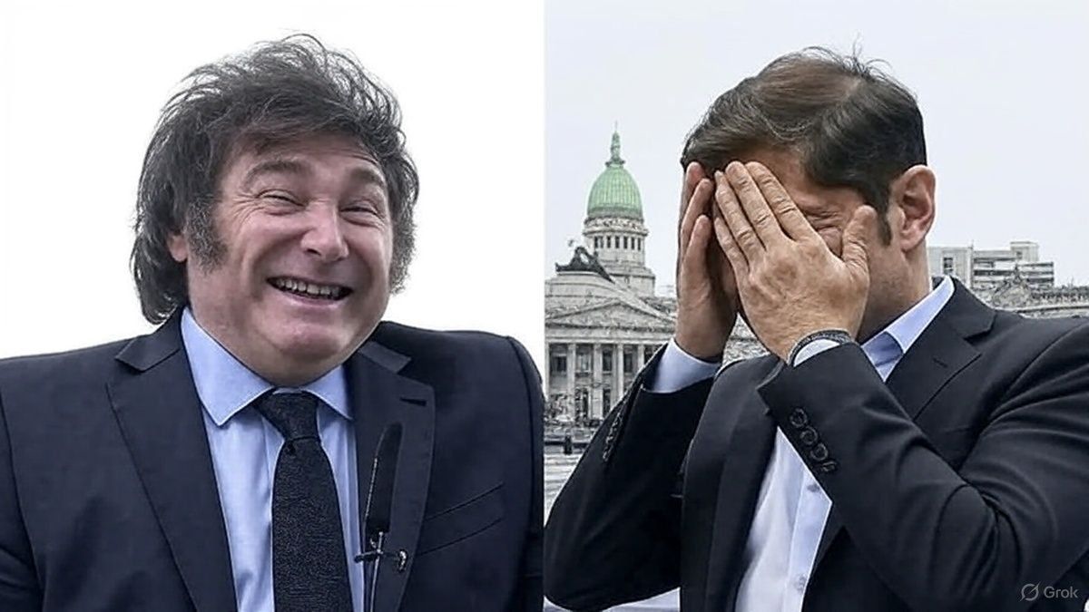Javier Milei y Axel Kicillof Javier Milei y Axel Kicillof