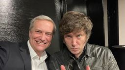 José Antonio Kast, presidente electo de Chile, junto a Javier Milei.&nbsp;