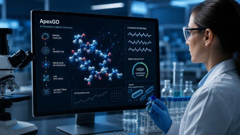 Científicos usan Inteligencia Artificial para transformar moléculas en potentes antibióticos