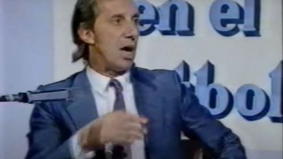 Carlos Bilardo enojado: 
