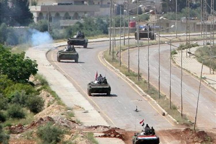 Tanques en Deir Ezzor, Siria.