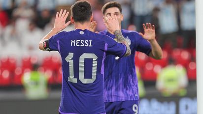 Entrenamiento de Argentina ante EAU, sin tocados e invicto