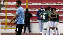 Bolivia le estampó una dolorosa goleada a Uruguay3-0 en el Altura de La Paz por la décimo cuarta fecha de las Eliminatorias parael Mundial Qatar 2022. (Foto: Twitter)