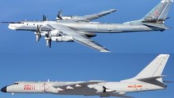 altText(Joe Biden hablaba y volaban bombarderos de Rusia y China)}