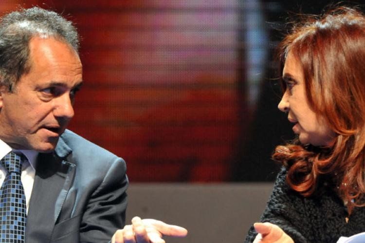 Daniel Scioli y Cristina Fernández.
