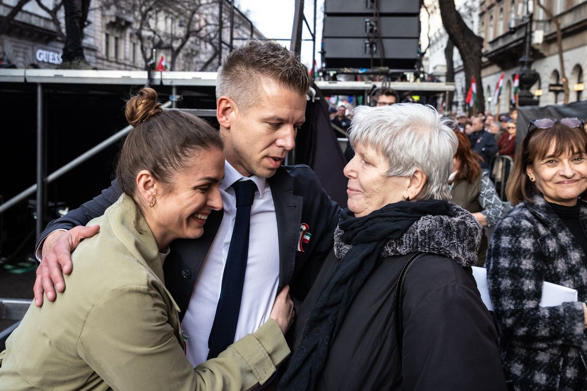 Evelin Vogel y Péter Magyar antes del escándalo del supuesto espionaje. Evelin Vogel y Péter Magyar antes del escándalo del supuesto espionaje.