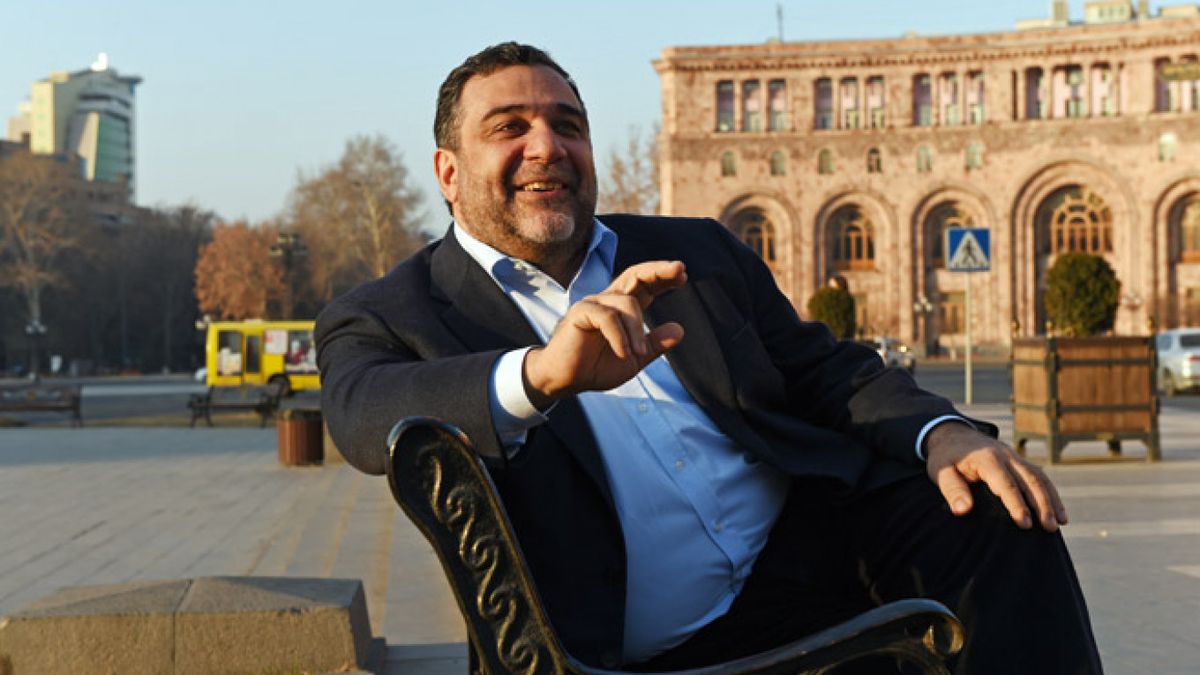 Banquero Ruben Vardanyan, quien renunció a su ciudadanía de Rusia y se instaló en Nagorno-Karabaj.