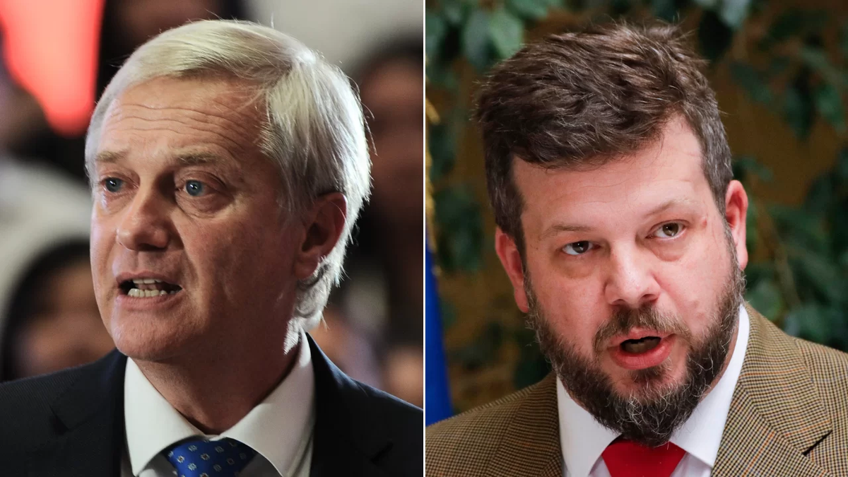 Kast, de la derecha, y Kaise, de la ultraderechade Chile. Kast, de la derecha, y Kaise, de la ultraderechade Chile.