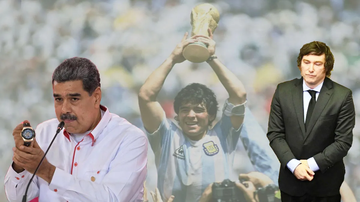 Maduro invocó a Maradona contra Milei Maduro invocó a Maradona contra Milei