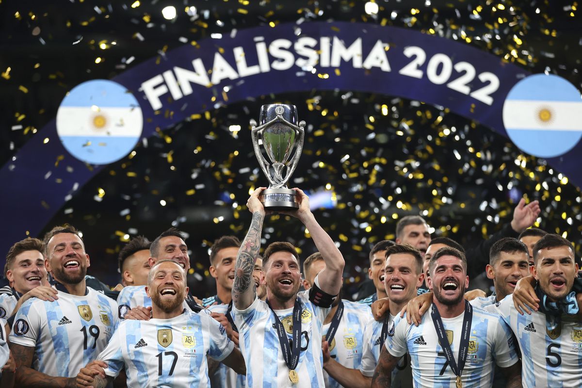 La Selección Argentina, campeón vigente de la Finalissima. La Selección Argentina, campeón vigente de la Finalissima.