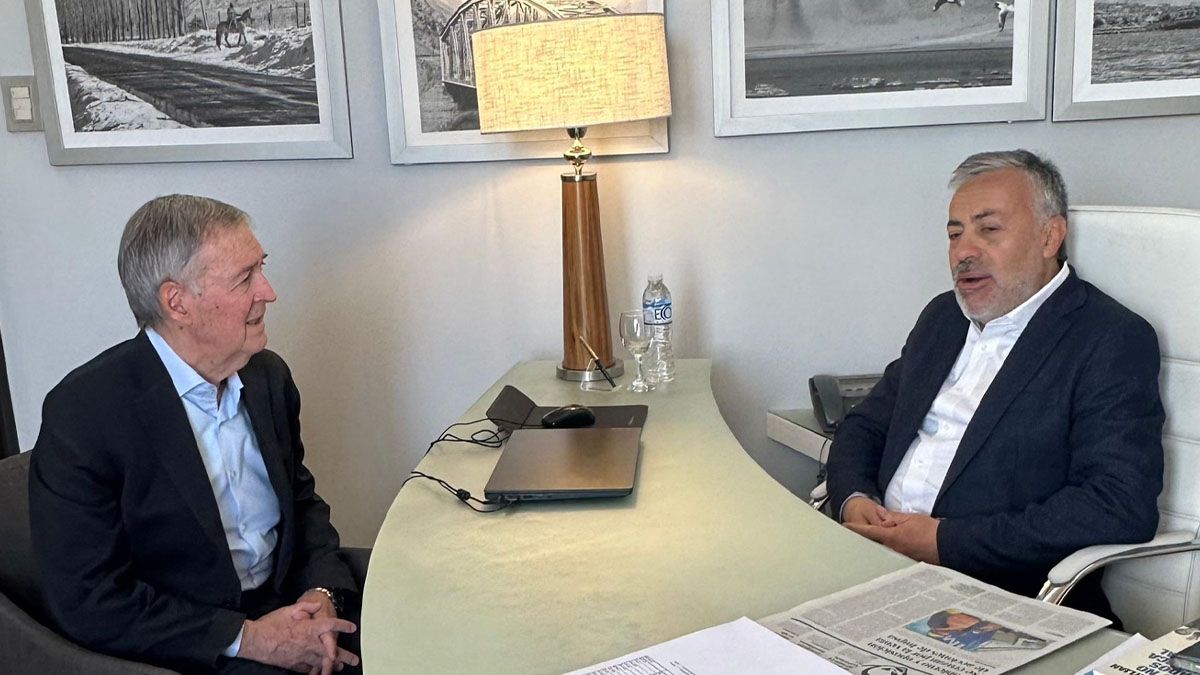Juan Schiaretti pasó por Mendoza (junta a Alfredo Cornejo).&nbsp;