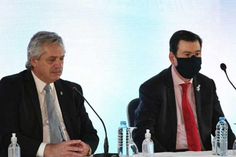 El presidente Alberto Fernández en conferencia de prensa este miércoles