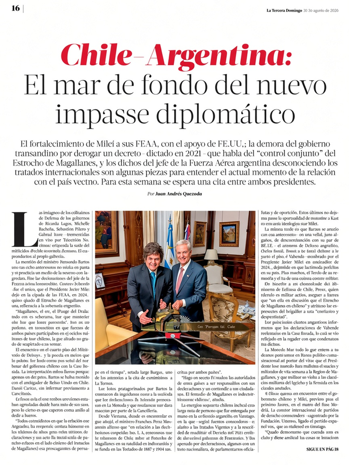 Diario La Tercera, Chile
