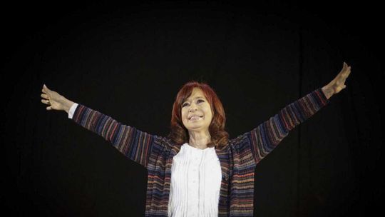 CFK en otros días. CFK en otros días.