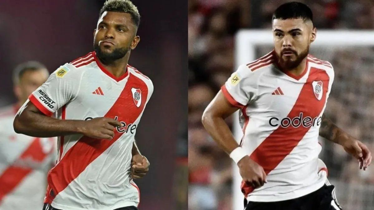 Miguel Borja, Paulo Díaz y Colidio en el foco en River