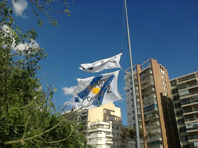 Los miembros de la agrupación La Cámpora organizaron un acto el pasado sábado 15/03