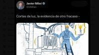 Por el apagón masivo en Buenos Aires, en X no perdonaron a Javier Milei y recurrieron al archivo... Por el apagón masivo en Buenos Aires, en X no perdonaron a Javier Milei y recurrieron al archivo...