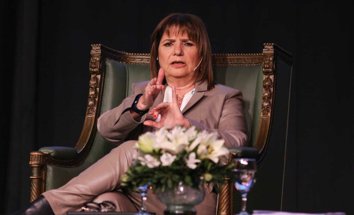 La precandidata a presidenta Patricia Bullrich durante el debate que organiza la SRA. Foto NA: DAMIÁN DOPACIO La precandidata a presidenta Patricia Bullrich durante el debate que organiza la SRA. Foto NA: DAMIÁN DOPACIO
