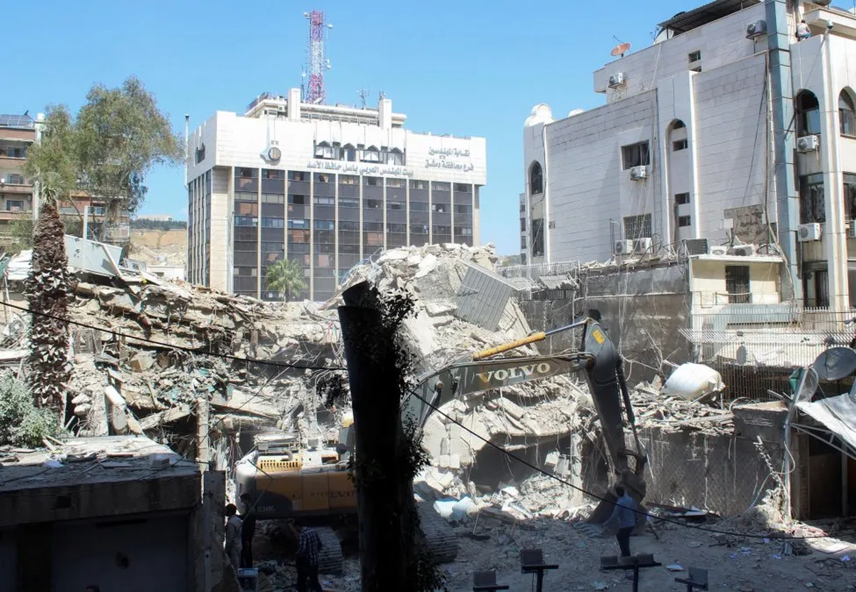 Ataque al consulado iraní en Damasco, en abril. | Gentileza DW Ataque al consulado iraní en Damasco, en abril. | Gentileza DW