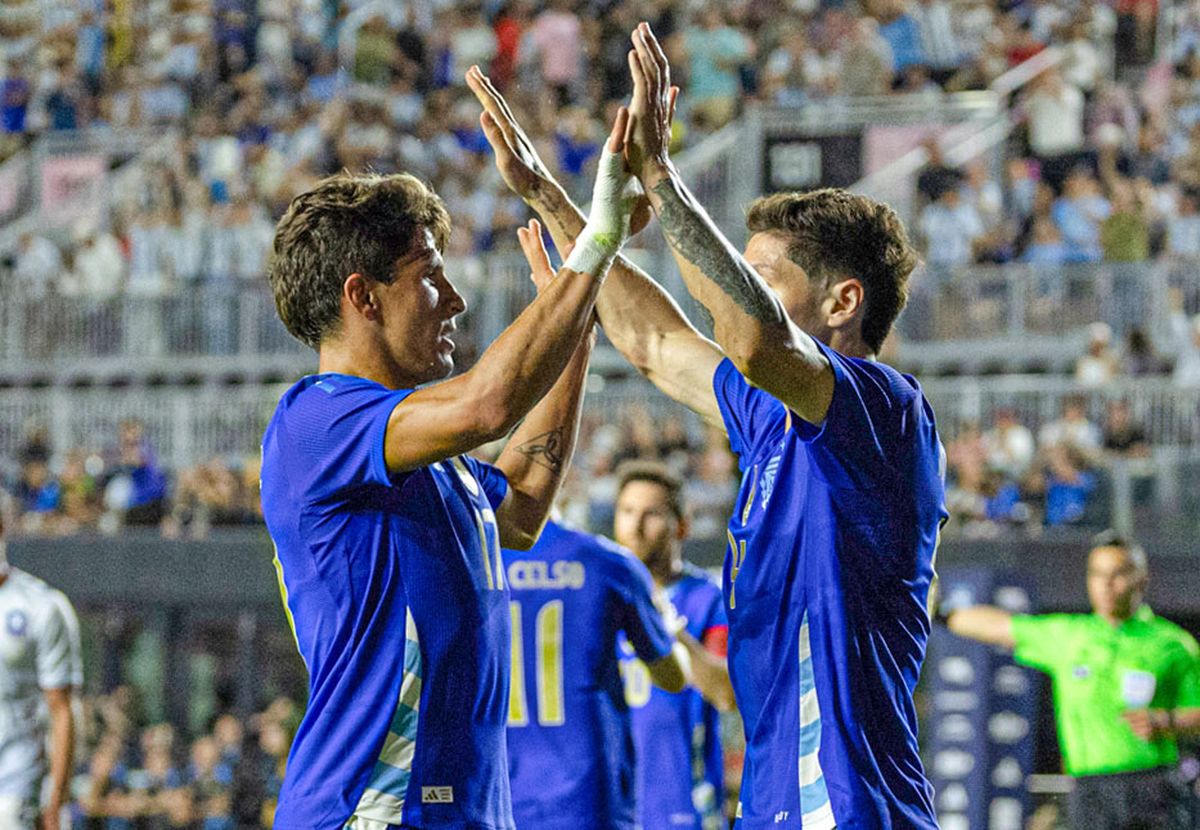 La Albiceleste ganó con mucha facilidad La Albiceleste ganó con mucha facilidad