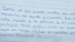 La nota que escribió la víctima en el cuaderno de comunicaciones de su hijo, en Mendoza.
