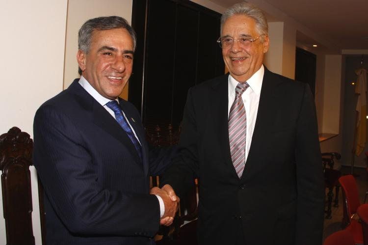 Fernando Henrique Cardoso (der.) y Jesús Cariglino.