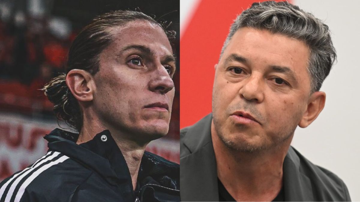 Filipe Luis habló sobre el presente de Gallardo y River.&nbsp;