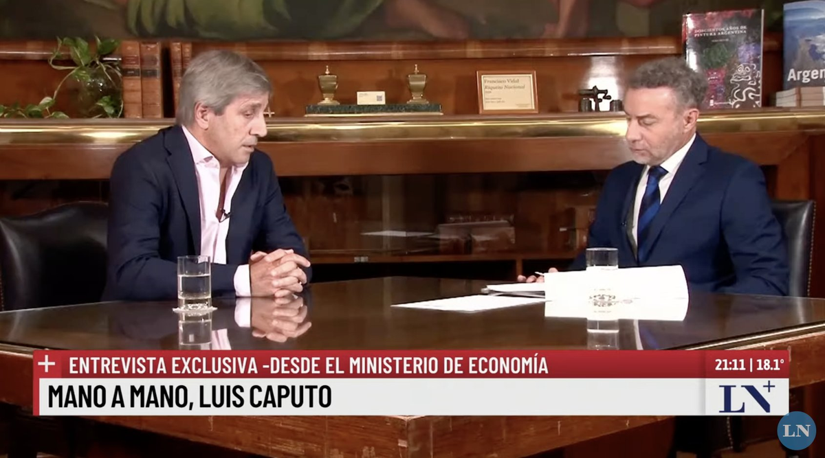Luis Caputo anunció que tienen decreto para privatizar Aerolíneas Argentinas Luis Caputo anunció que tienen decreto para privatizar Aerolíneas Argentinas