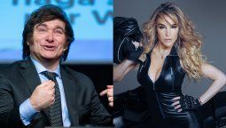 Javier Milei y Fátima Florez, muy enamorados y felices.