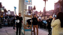El pólemico grupo Revolución Federal, en la mira de los K por sus manifestaciones violentas contra el gobierno y CFK.