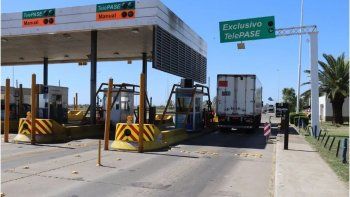 Peaje a la altura de Santo Tomé. Peaje a la altura de Santo Tomé.