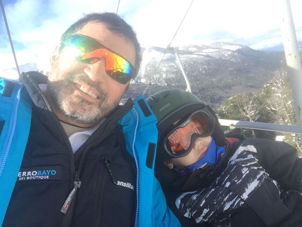 Pablo Torres García en Villa La Angostura (centro de esquí Cerro Bayo).﻿