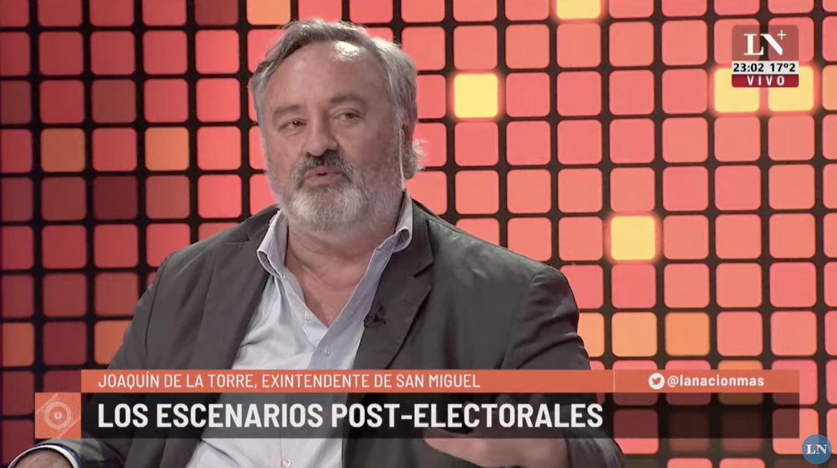 el precandidato de JxC Joaquín de la Torre estuvo en LN