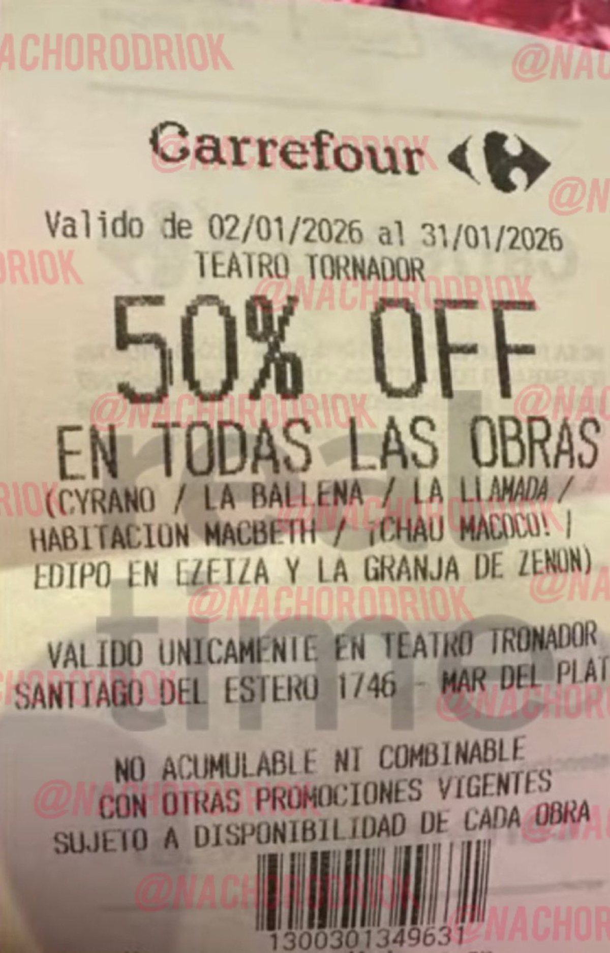 Entradas de teatro rebajadas en Mar del Plata