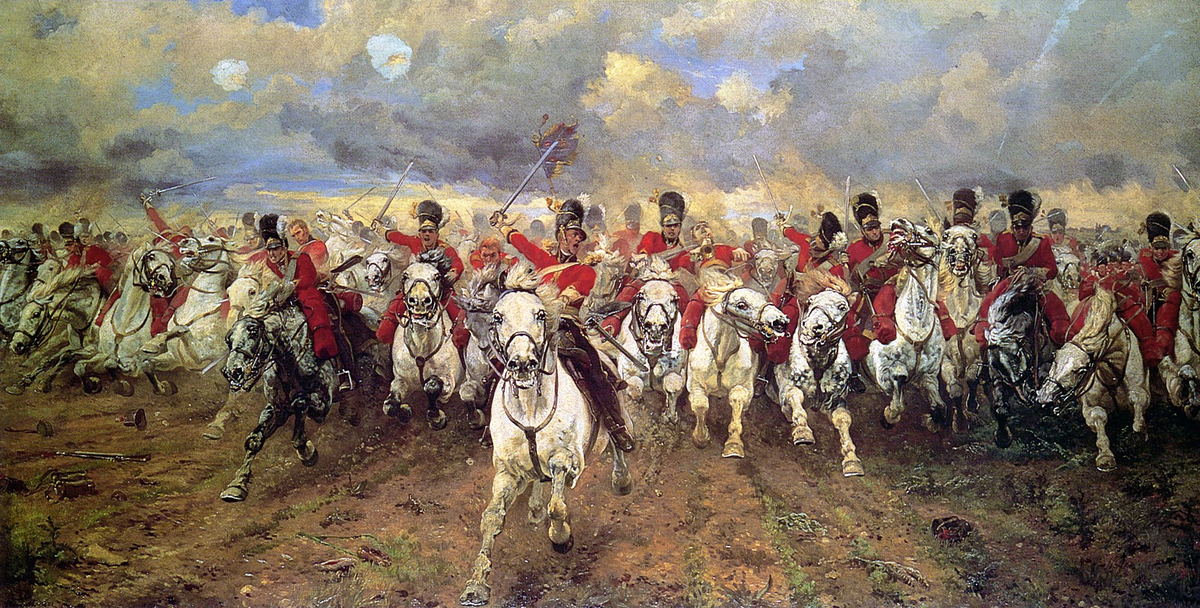 La caballería británica resistió los ataques masivos de las tropas francesas que, sin refuerzos ni apoyo, no tuvieron oportunidad de ganar y cayeron bajo el fuego enemigo.