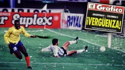 La noche de la inolvidable paliza de Colombia a Argentina
