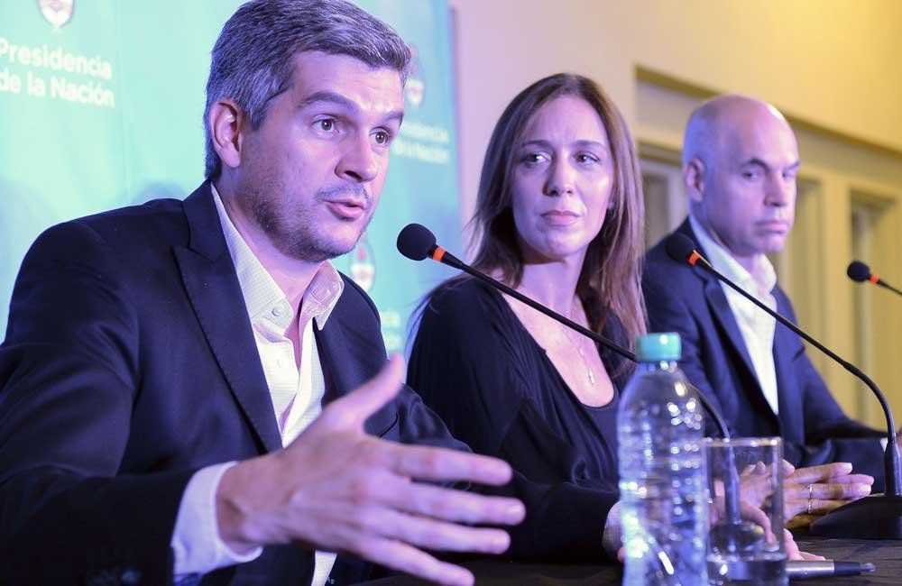 Peña, Vidal y Rodríguez Larreta, en una foto de archivo (NA).
