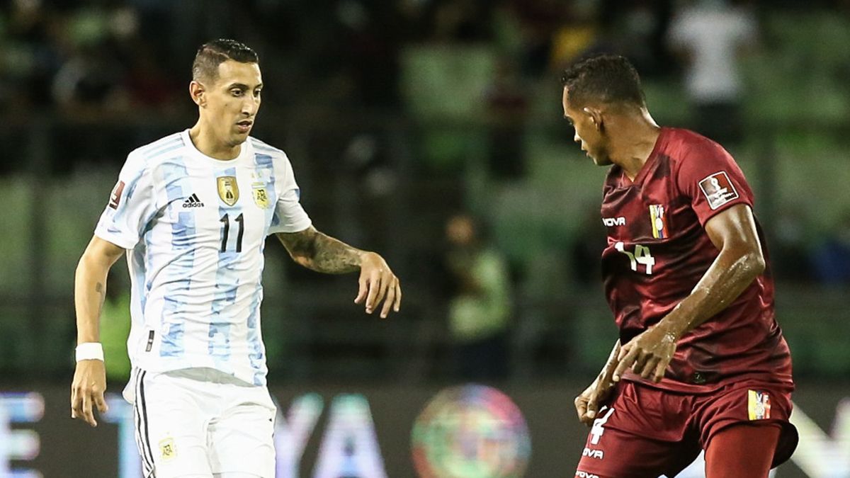 Argentina goleó;  a Venezuela 1-3 por las Eliminatorias Sudamericanas para la Copa Mundial de Fútbol Qatar 2022. (Foto: Noticias Argentinas / AFA) & nbsp;