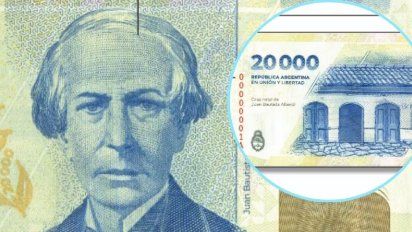 Cómo identificar un billete falso de $20.000