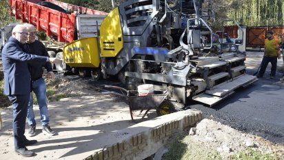Avanzan trabajos de pavimentación en las calles de Tigre