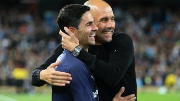Pep Guardiola y Mikel Arteta no se sacaron diferencias en Manchester City vs Liverpool Pep Guardiola y Mikel Arteta no se sacaron diferencias en Manchester City vs Liverpool