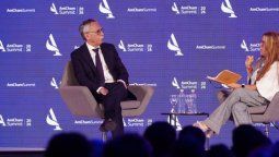 Mario Lugones, ministro de Salud de la Nación, en su presentación en AmCham. Mario Lugones, ministro de Salud de la Nación, en su presentación en AmCham.