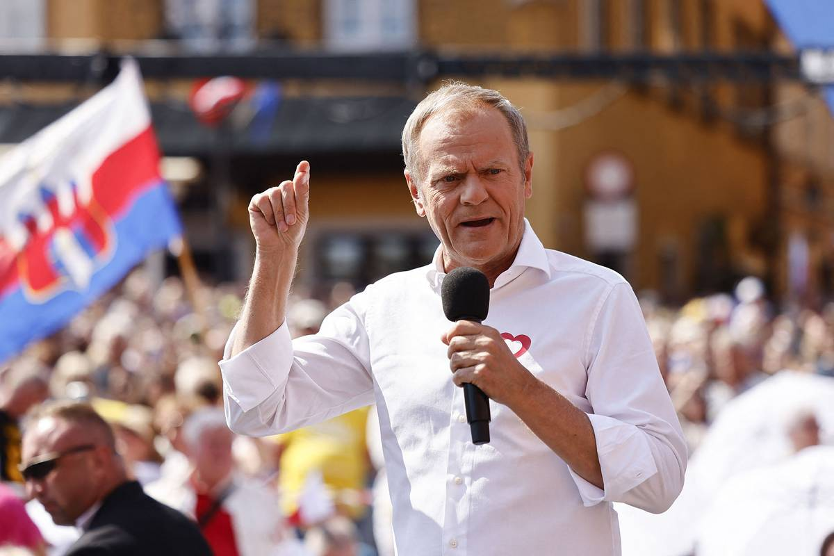 Donald Tusk durante un acto antigubernamental organizado por la oposición, en Varsovia (04.06.2023). Donald Tusk durante un acto antigubernamental organizado por la oposición, en Varsovia (04.06.2023).