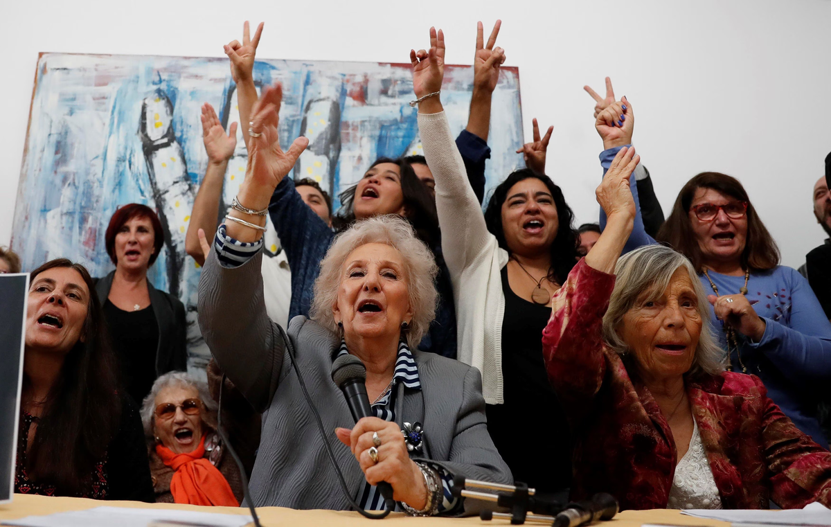 Abuelas de Plaza de Mayo contra los negacionistas. Abuelas de Plaza de Mayo contra los negacionistas.