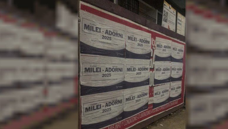 Viernes de afiches enigmáticos: Karina Milei/Manuel Adorni 2025, 